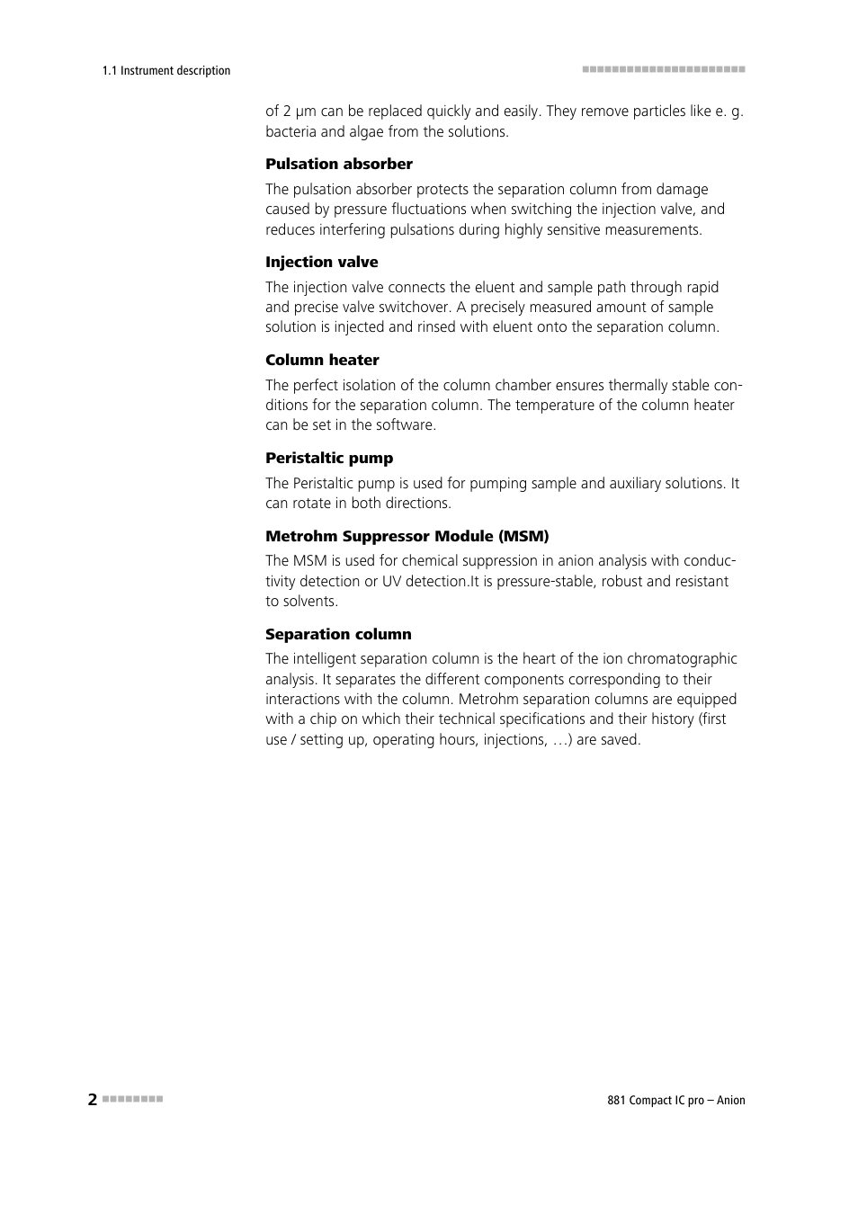 Metrohm 881 Compact IC pro – Anion User Manual | Page 12 / 129