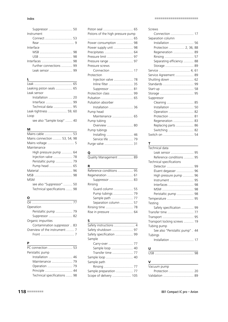 Metrohm 881 Compact IC pro – Anion User Manual | Page 128 / 129