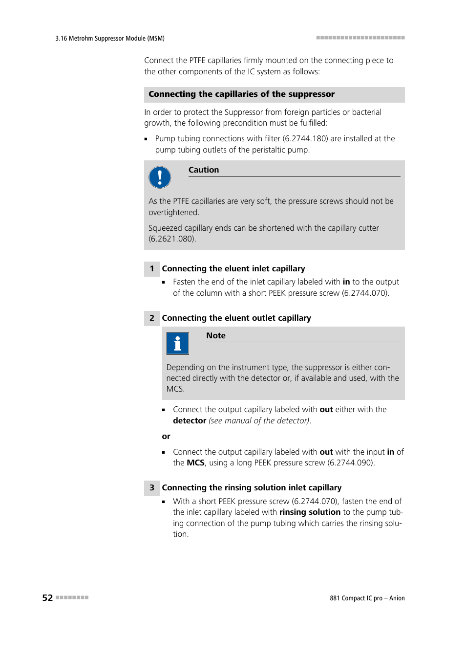 Metrohm 881 Compact IC pro – Anion User Manual | Page 62 / 129