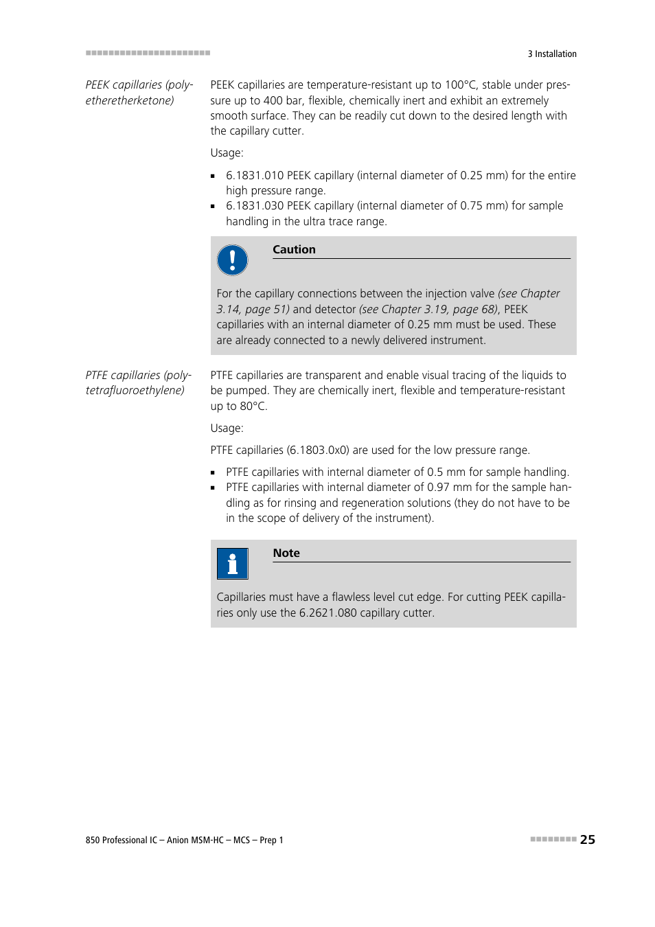 Metrohm 850 Professional IC Anion MSM-HC MCS Prep 1 User Manual | Page 35 / 151