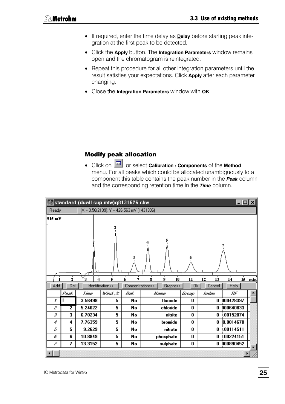 Metrohm 714 IC Metrodata User Manual | Page 31 / 66