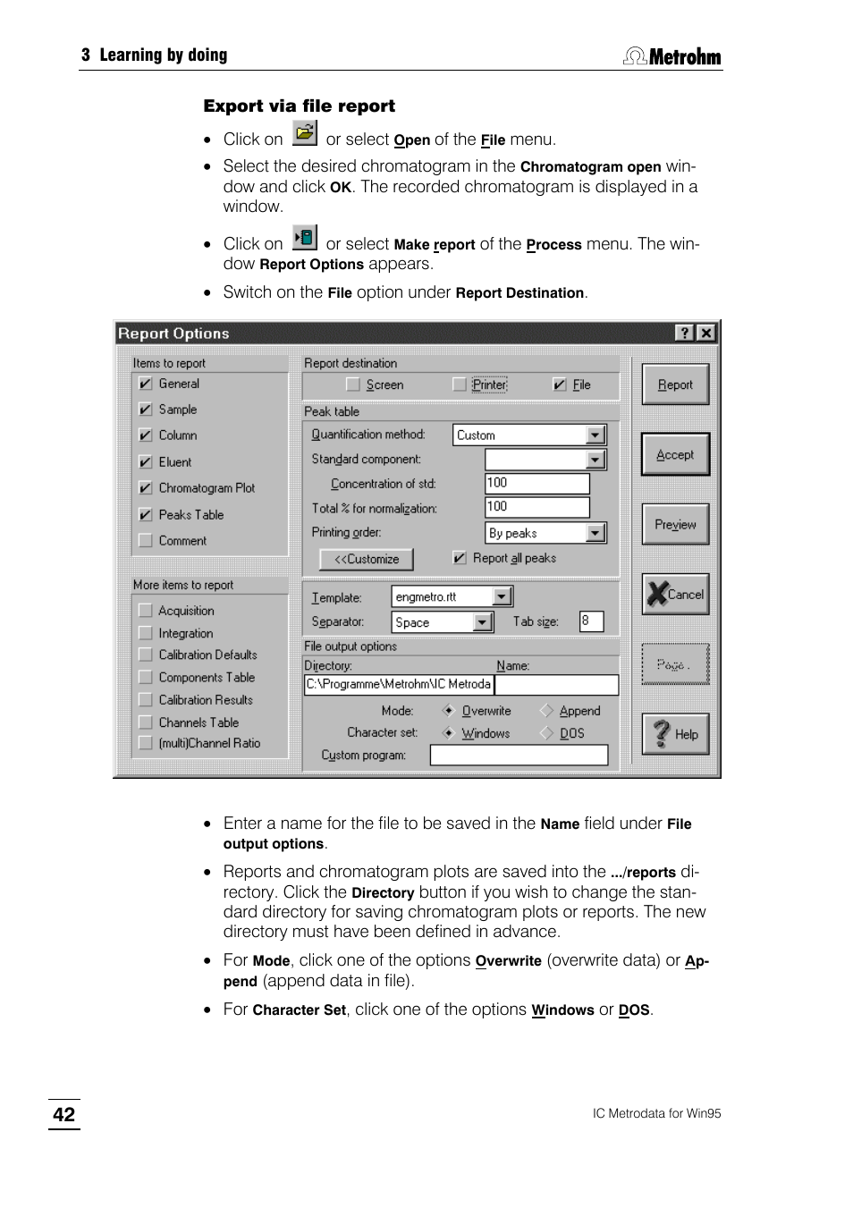 Metrohm 714 IC Metrodata User Manual | Page 48 / 66