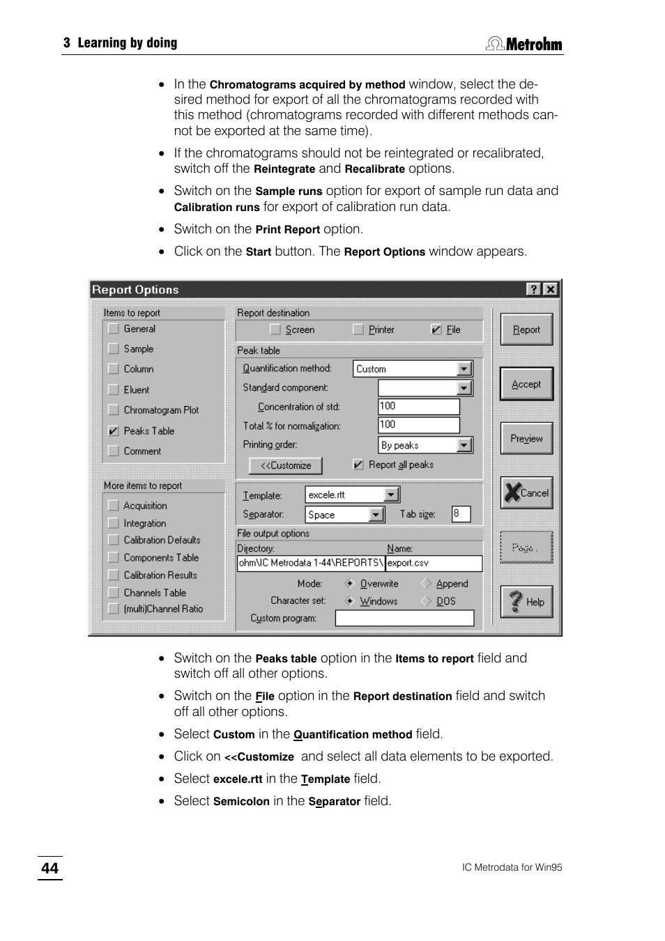 Metrohm 714 IC Metrodata User Manual | Page 50 / 66