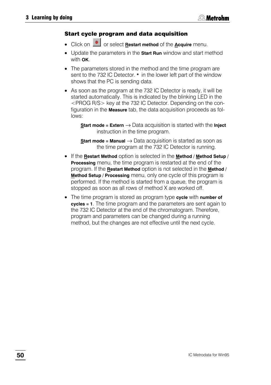 Metrohm 714 IC Metrodata User Manual | Page 56 / 66