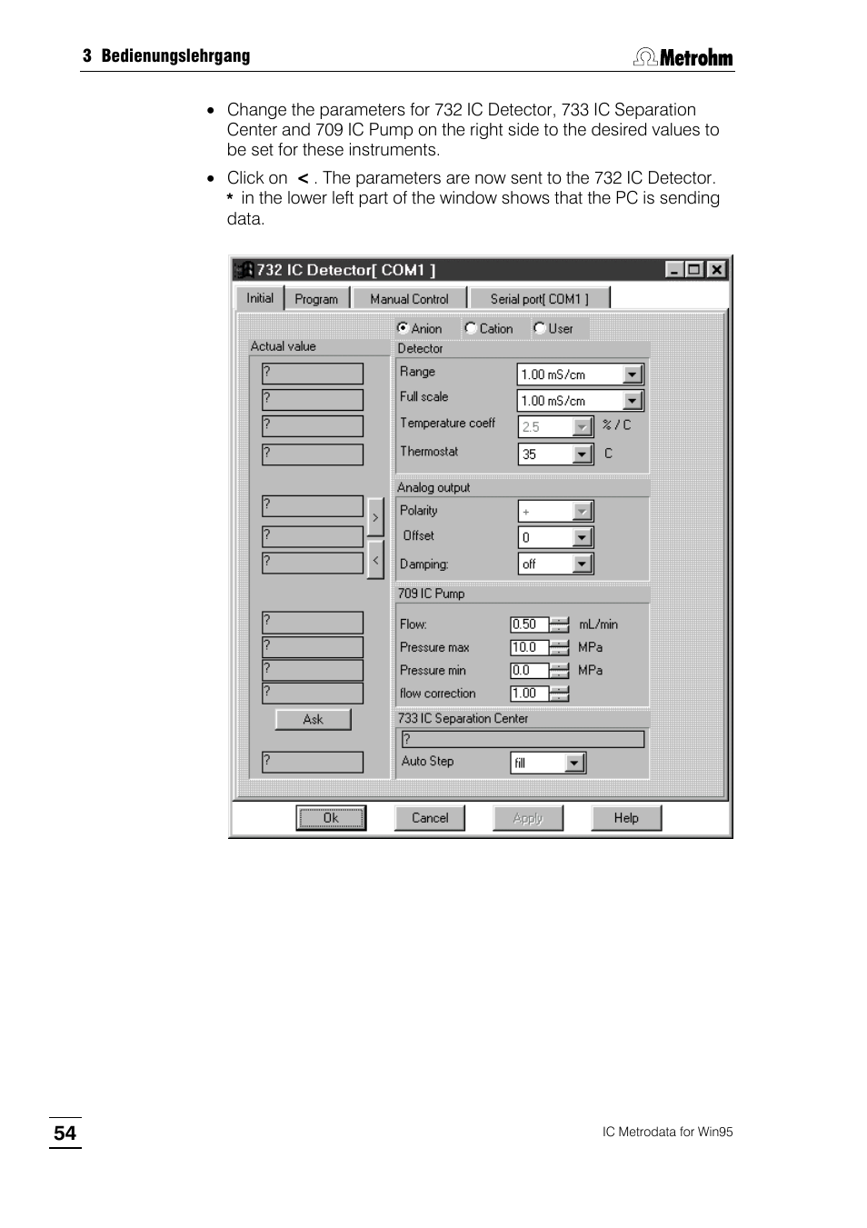 Metrohm 714 IC Metrodata User Manual | Page 60 / 66