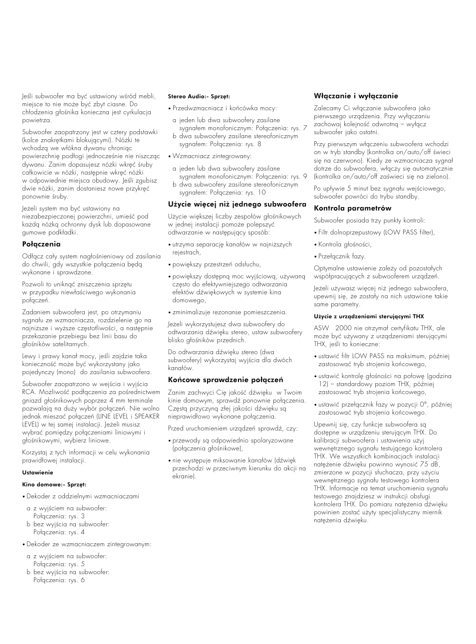 Bowers & Wilkins ASW2000 User Manual | Page 38 / 45