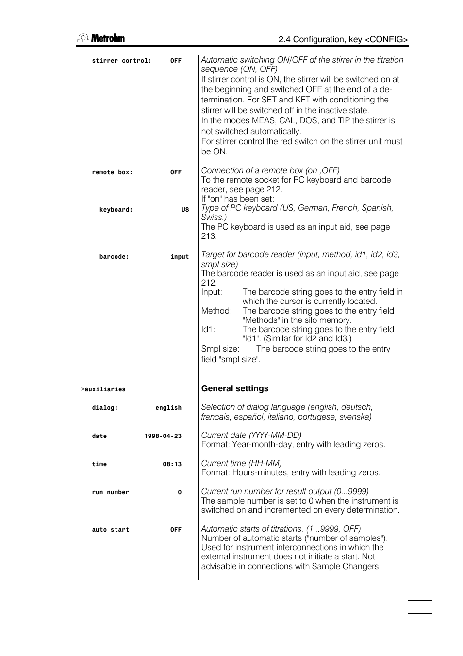 Metrohm 751 GPD Titrino User Manual | Page 12 / 240