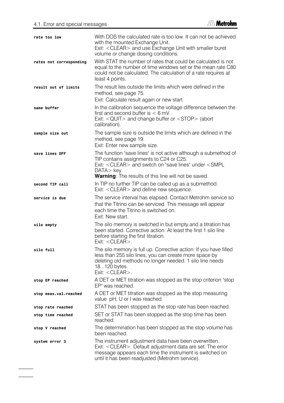 Metrohm 751 GPD Titrino User Manual | Page 193 / 240