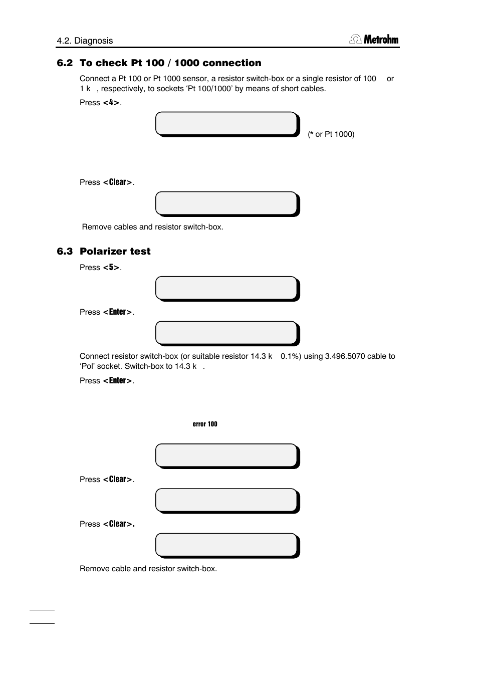 3 polarizer test | Metrohm 751 GPD Titrino User Manual | Page 201 / 240