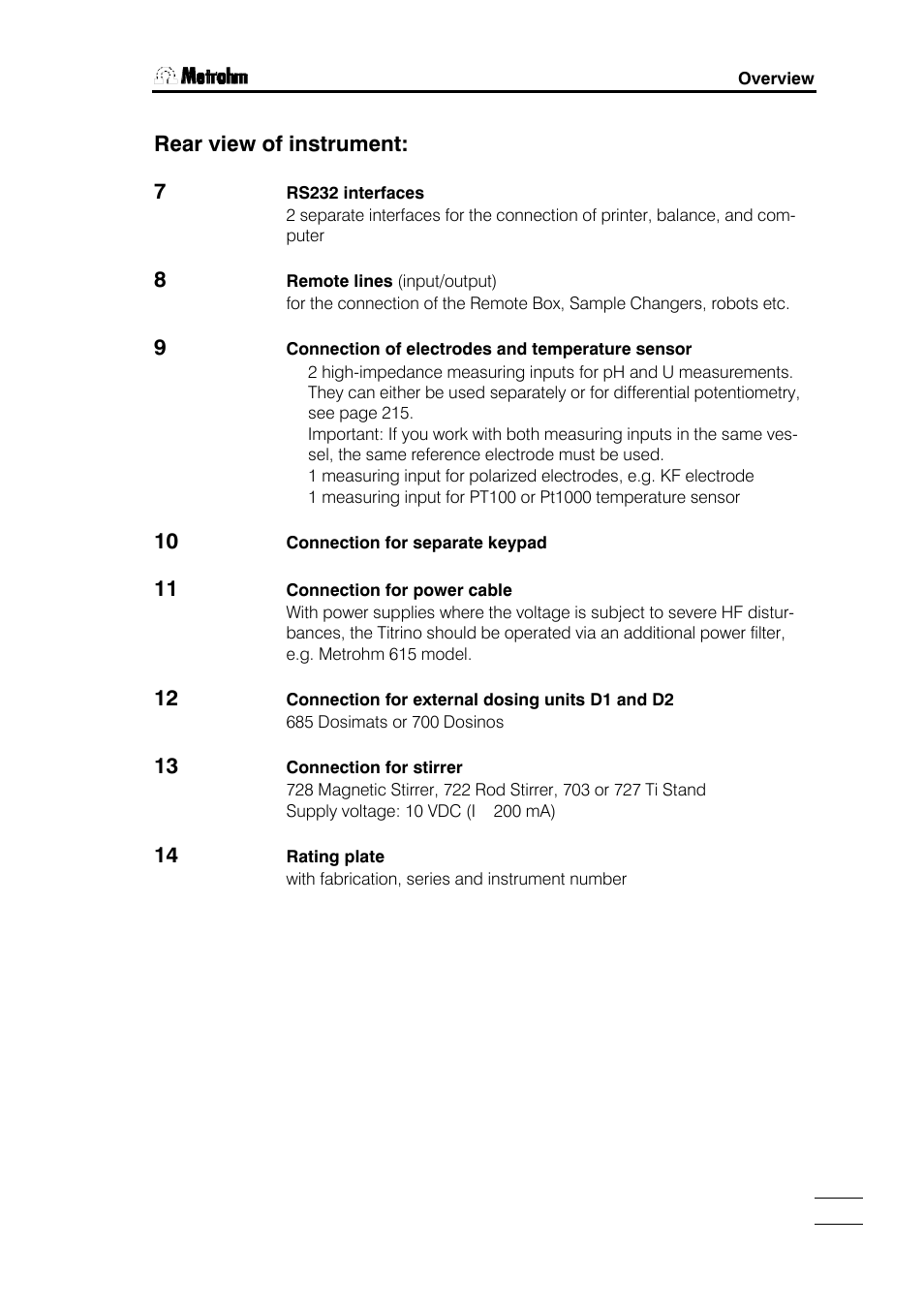 Metrohm 751 GPD Titrino User Manual | Page 6 / 240
