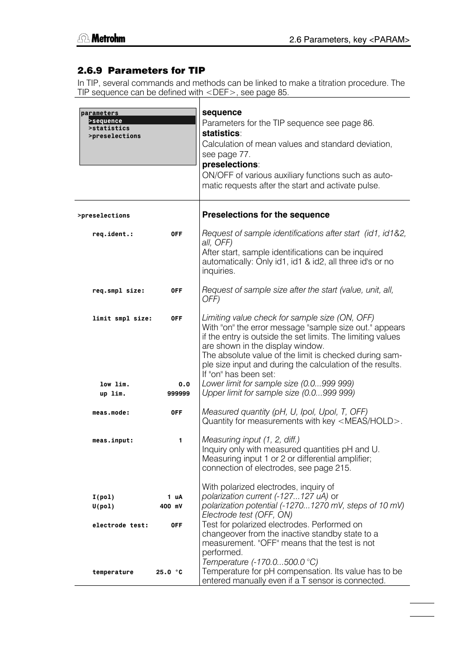 Metrohm 751 GPD Titrino User Manual | Page 76 / 240