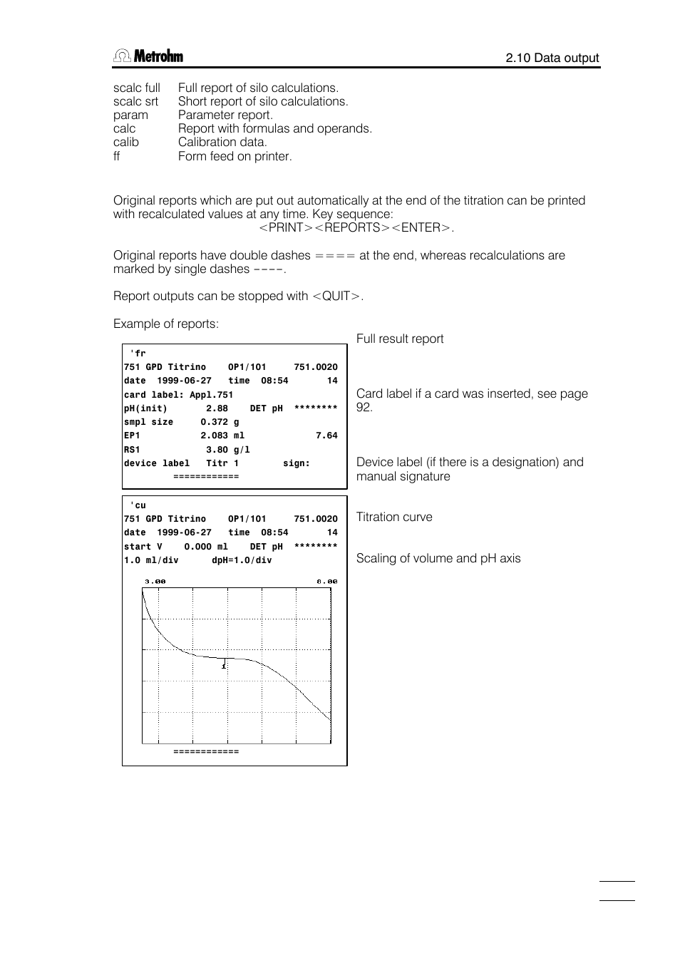 Metrohm 751 GPD Titrino User Manual | Page 84 / 240