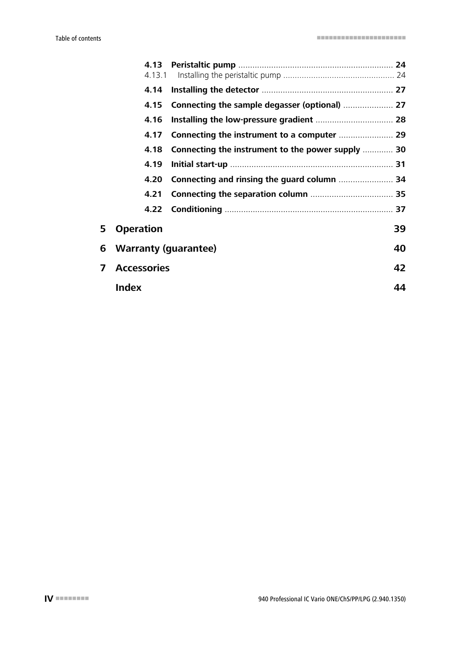Metrohm 940 Professional IC Vario ONE/ChS/PP/LPG User Manual | Page 6 / 52