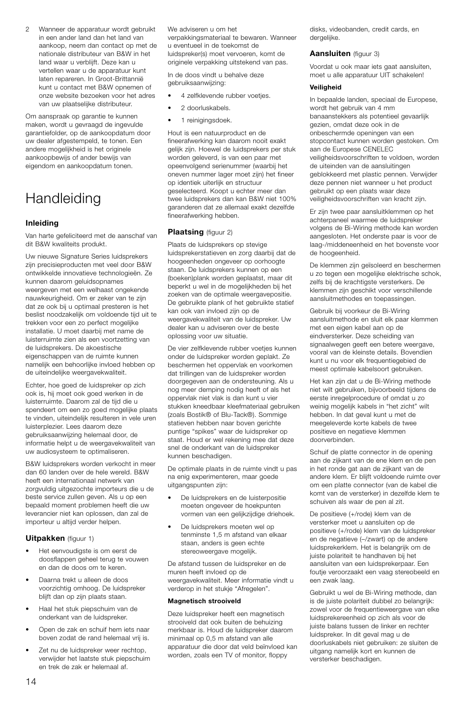 Handleiding | Bowers & Wilkins Loudspeaker Signature 805 User Manual | Page 17 / 33