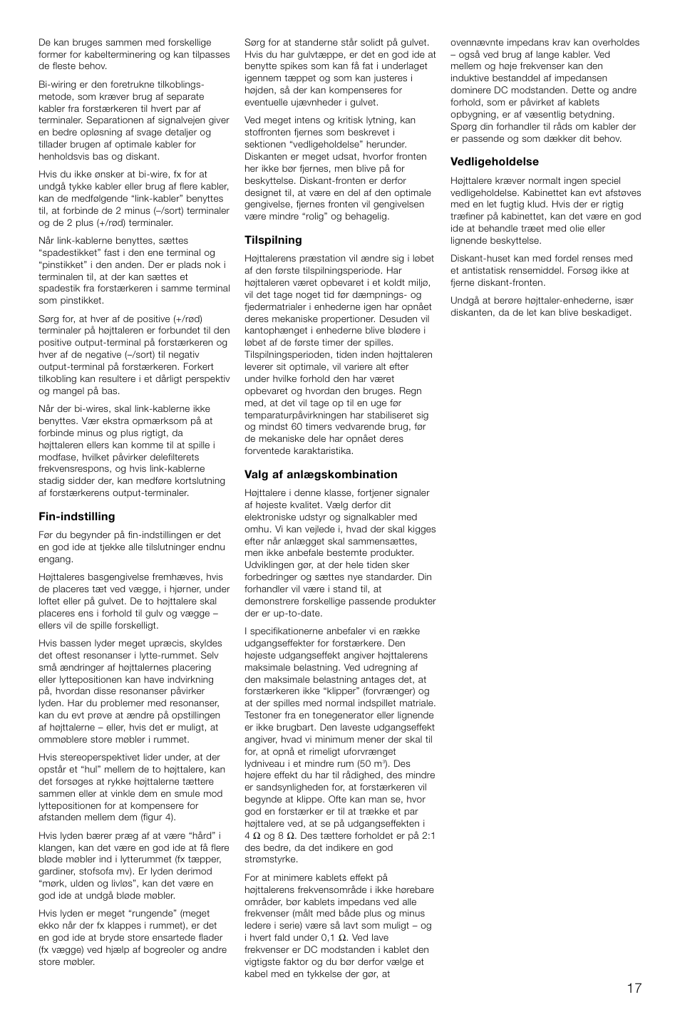 Bowers & Wilkins Loudspeaker Signature 805 User Manual | Page 20 / 33