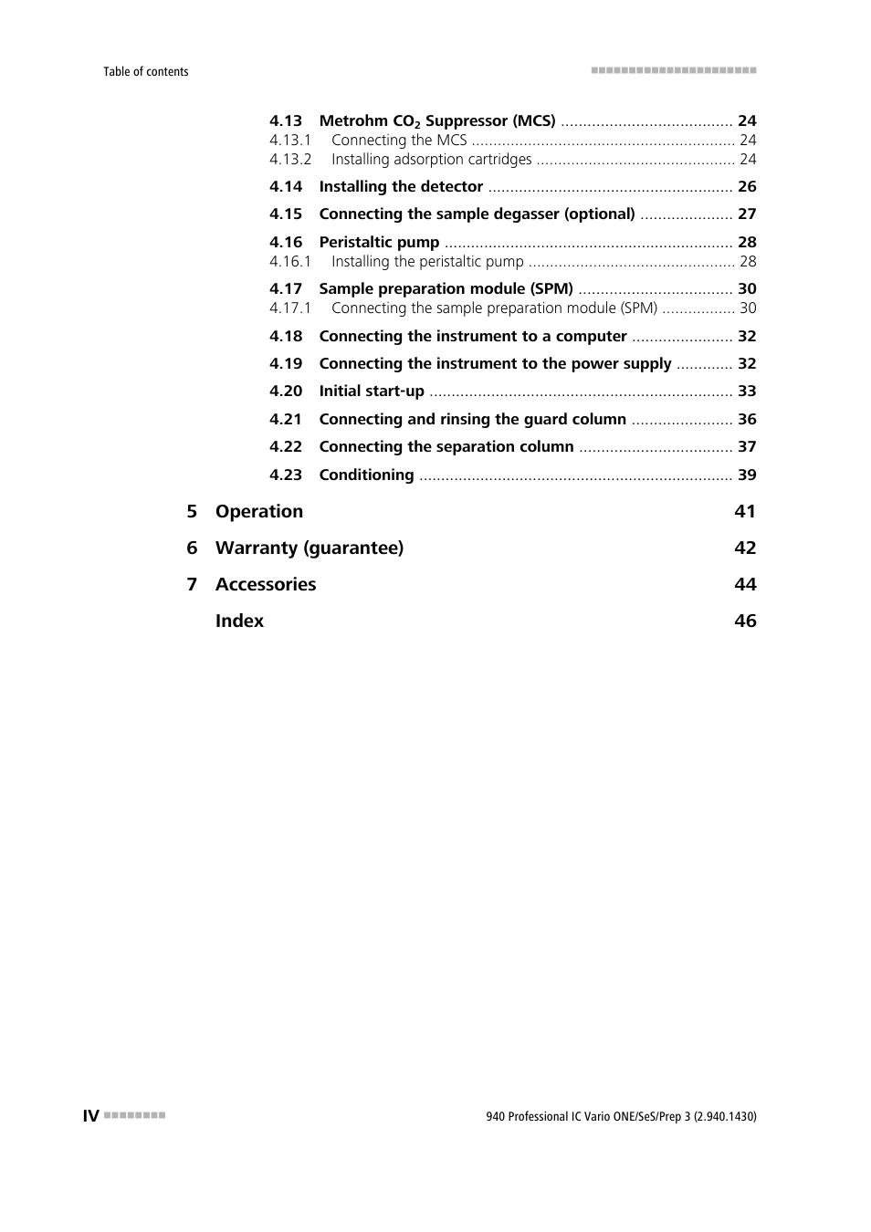 Metrohm 940 Professional IC Vario ONE/SeS/Prep 3 User Manual | Page 6 / 54