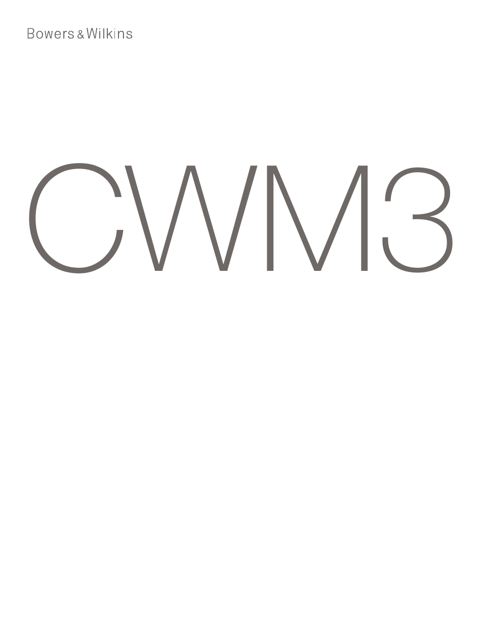 Bowers & Wilkins CWM3 User Manual | 61 pages