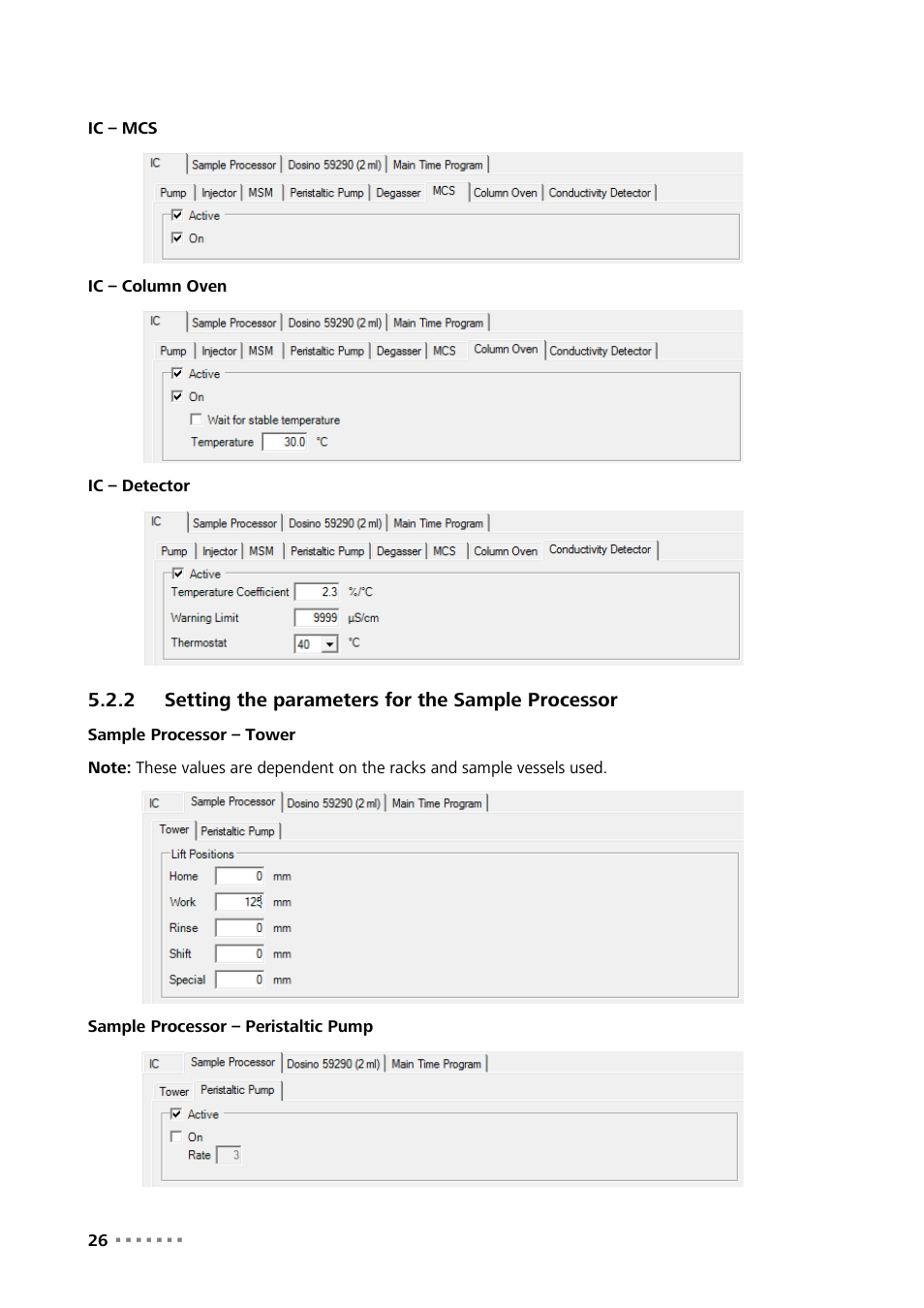 2 setting the parameters for the sample processor, Setting the parameters for the sample processor | Metrohm MagIC Net Empower Driver User Manual | Page 28 / 57