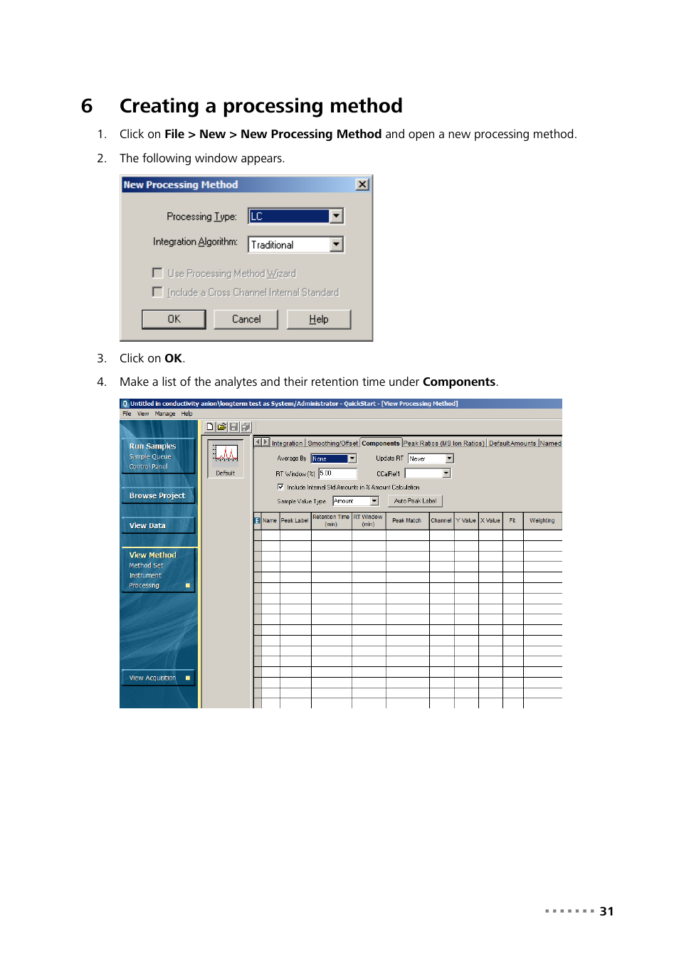 6 creating a processing method, Creating a processing method, 6creating a processing method | Metrohm MagIC Net Empower Driver User Manual | Page 33 / 57