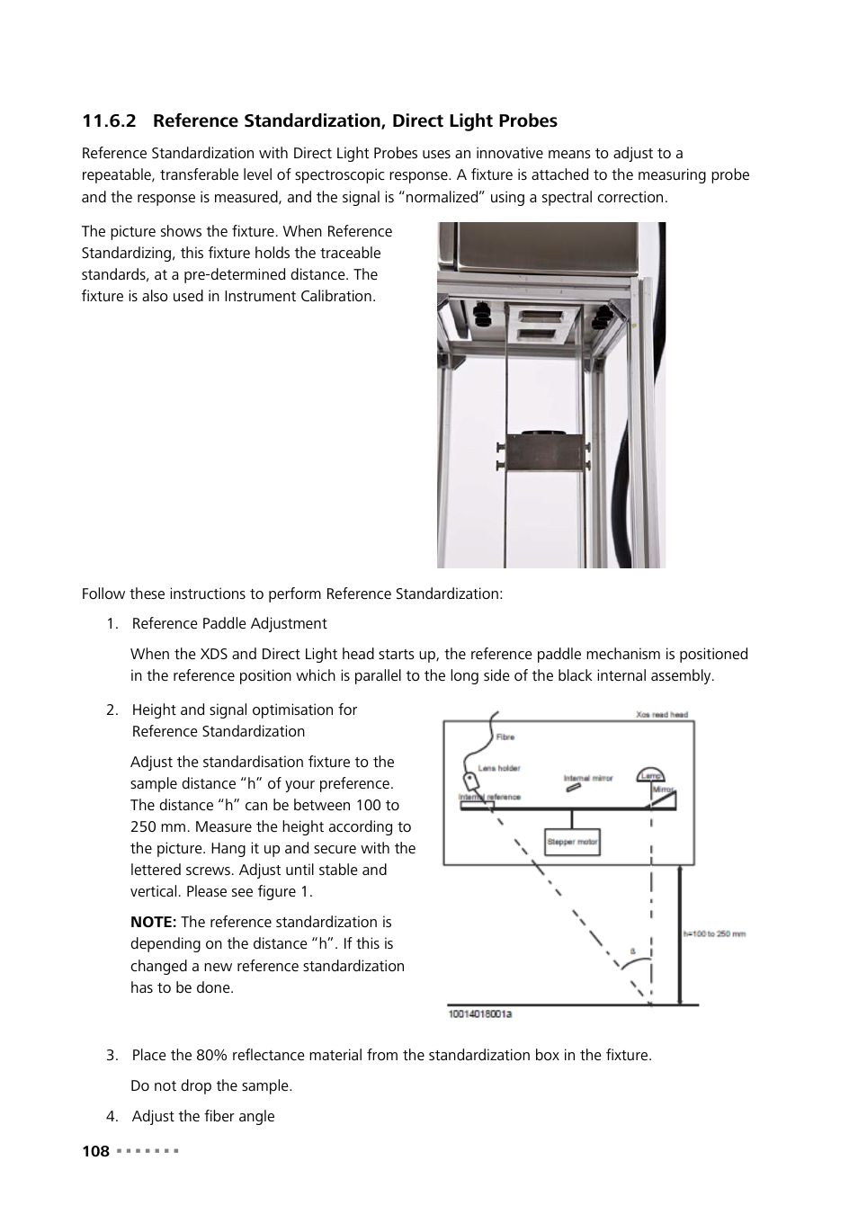 2 reference standardization, direct light probes, Reference standardization, direct light probes | Metrohm NIRS XDS Process Analyzer – DirectLight/NonContact User Manual | Page 110 / 140