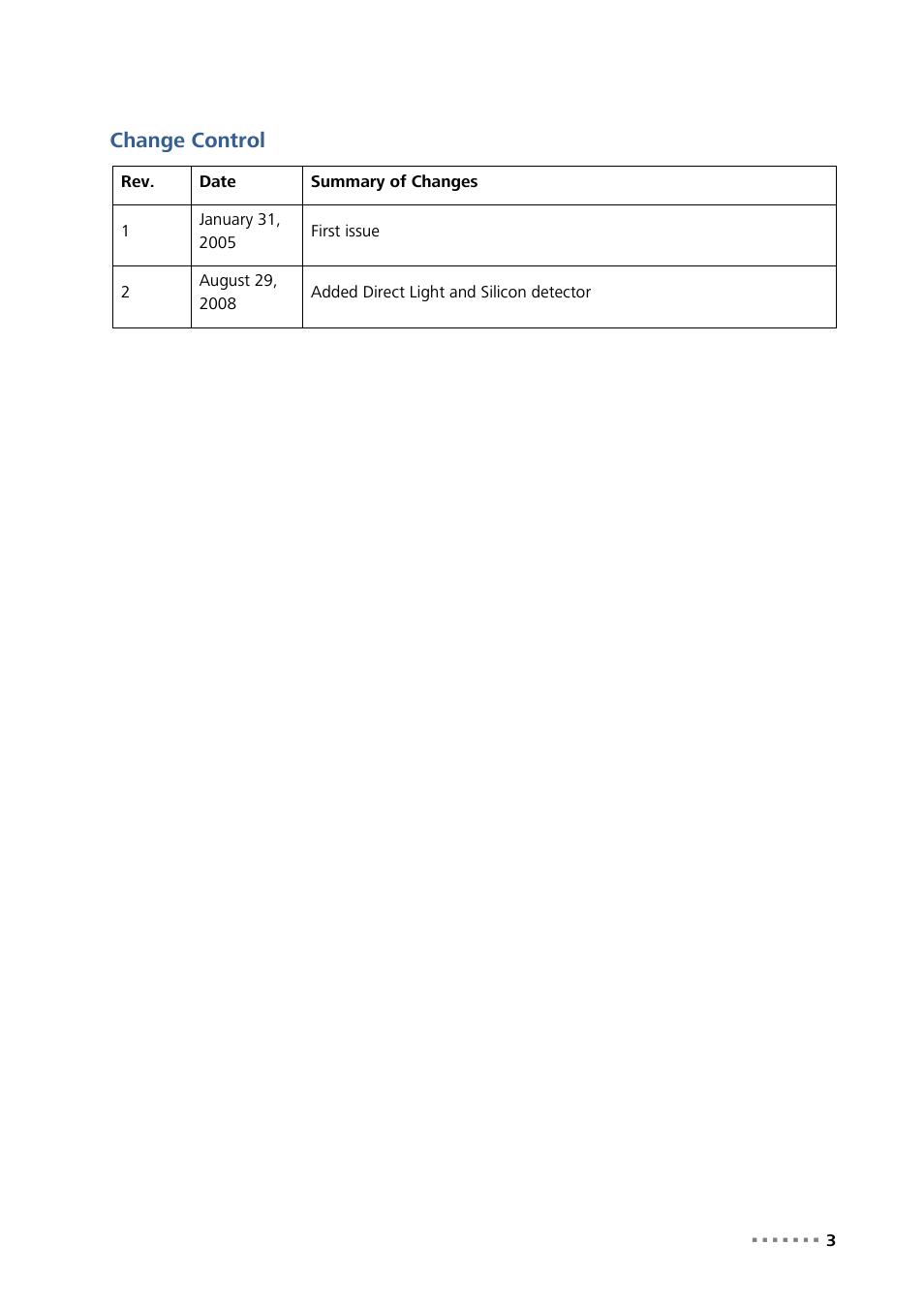 Change control | Metrohm NIRS XDS Process Analyzer – DirectLight/NonContact User Manual | Page 5 / 140