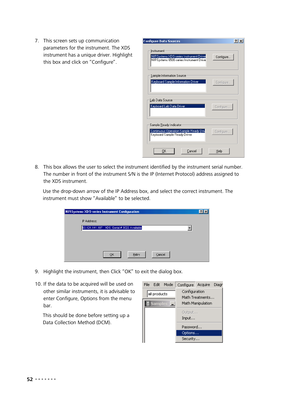 Metrohm NIRS XDS Process Analyzer – DirectLight/NonContact User Manual | Page 54 / 140