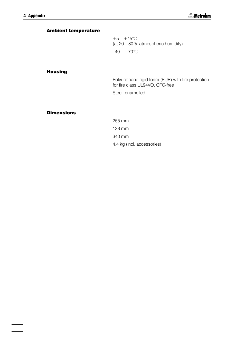 Metrohm 782 IC Column Thermostat User Manual | Page 19 / 25
