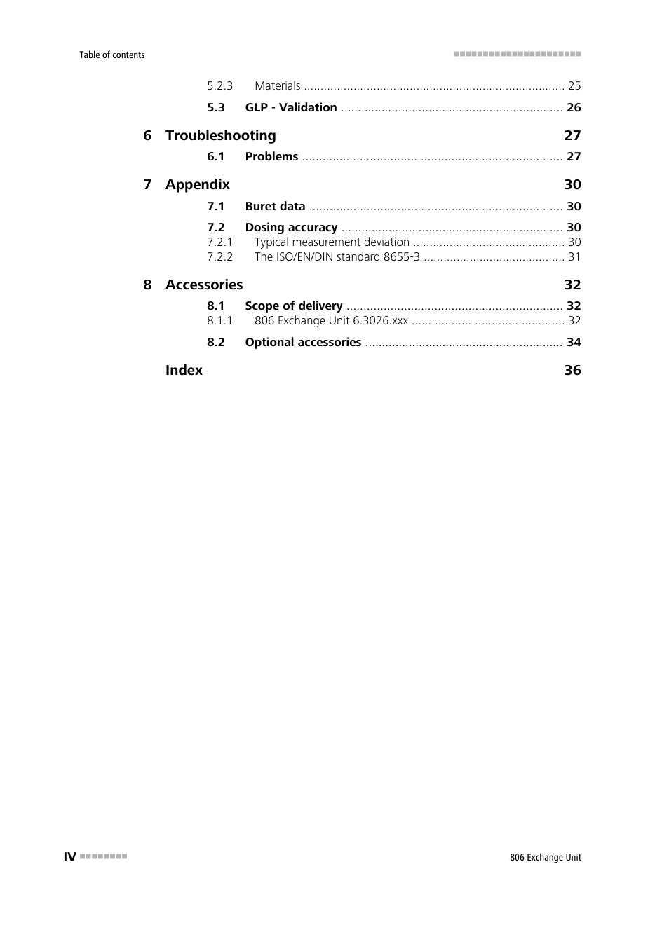 Metrohm 806 Exchange Unit User Manual | Page 6 / 44