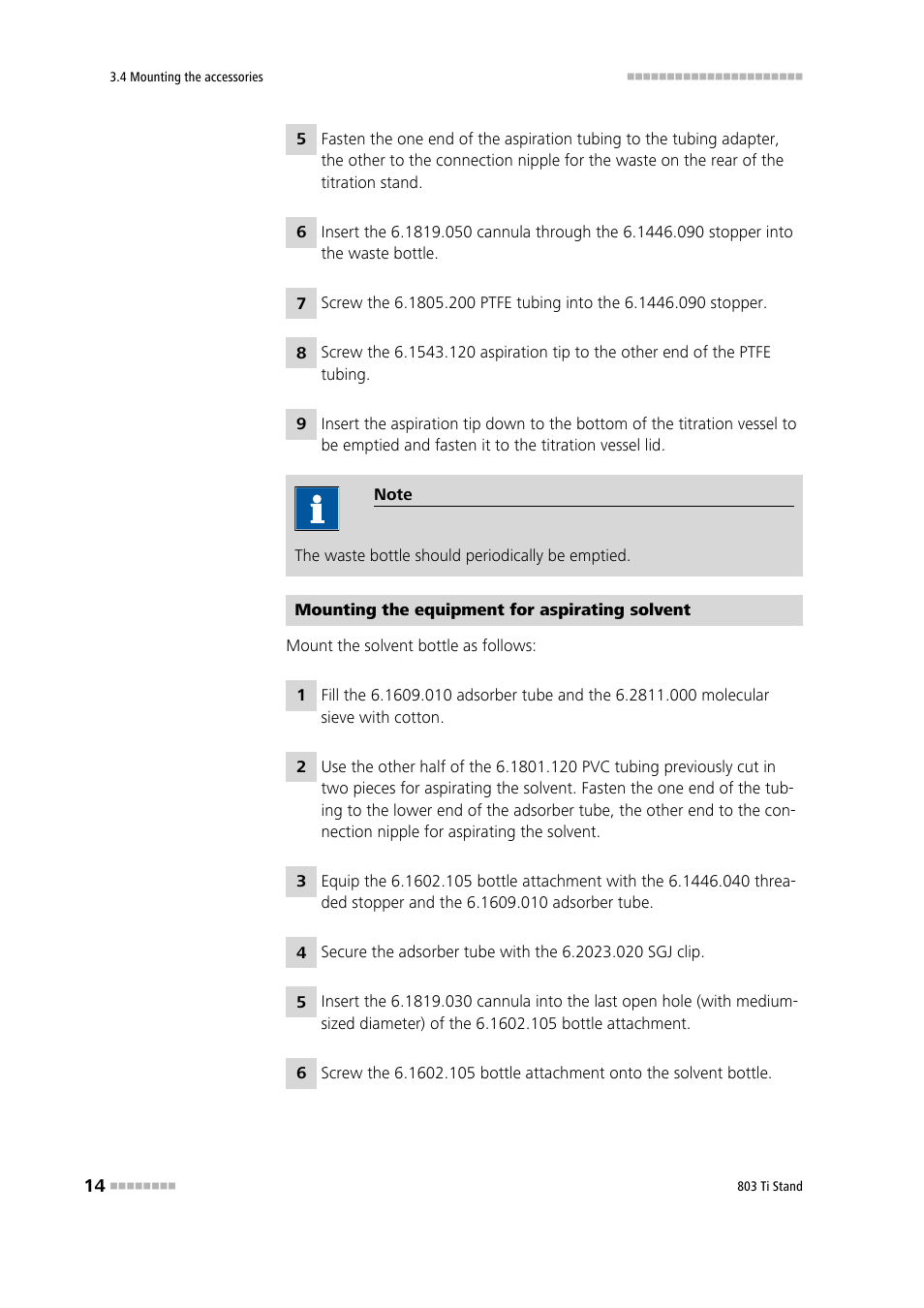 Metrohm 803 Ti Stand User Manual | Page 22 / 38