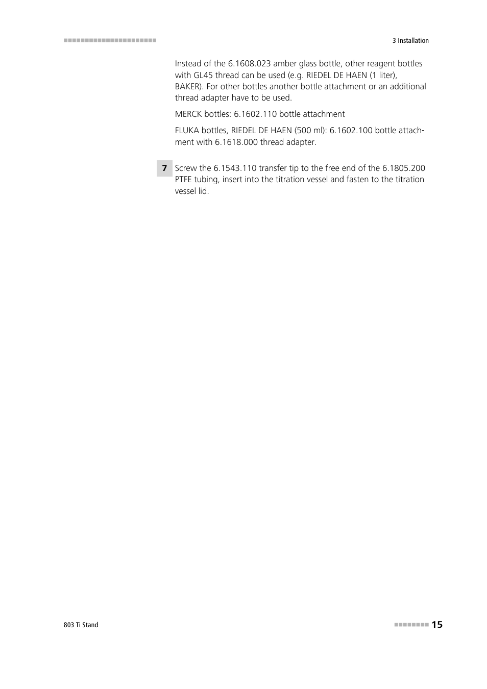 Metrohm 803 Ti Stand User Manual | Page 23 / 38