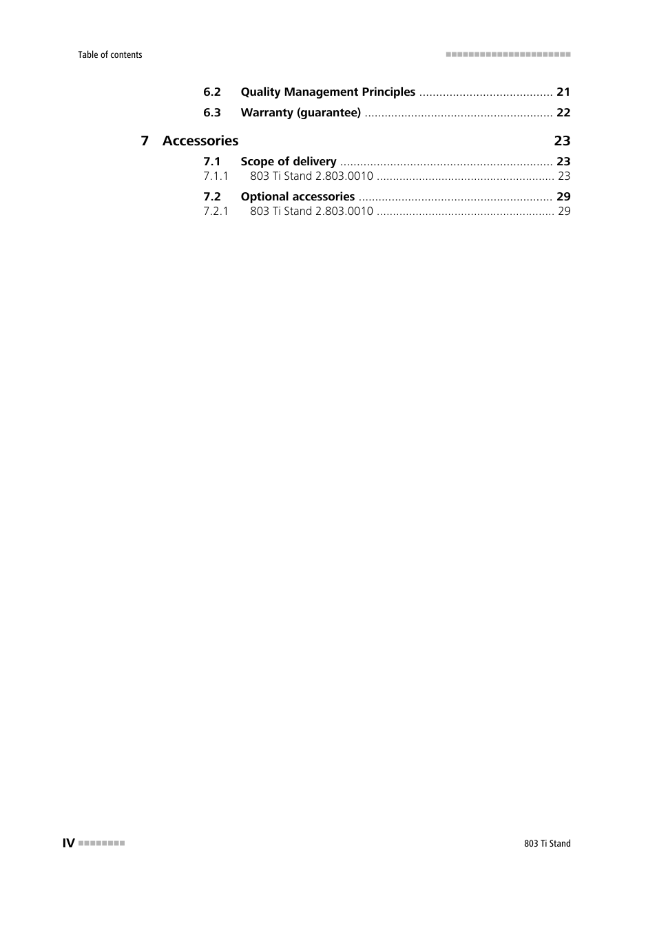 Metrohm 803 Ti Stand User Manual | Page 6 / 38