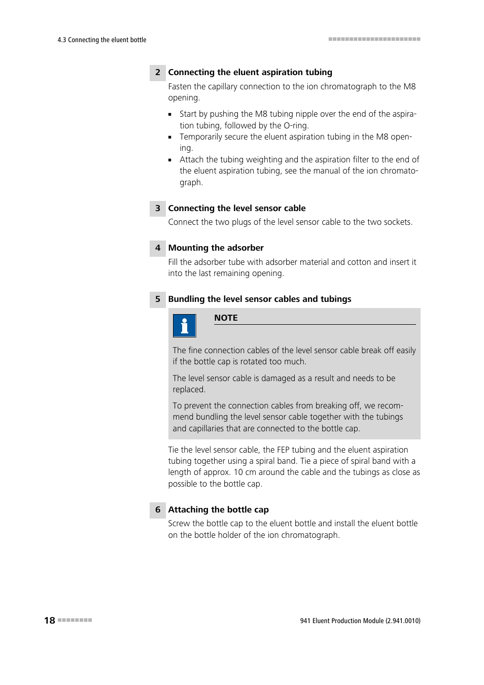 Metrohm 941 Eluent Production Module User Manual | Page 26 / 52