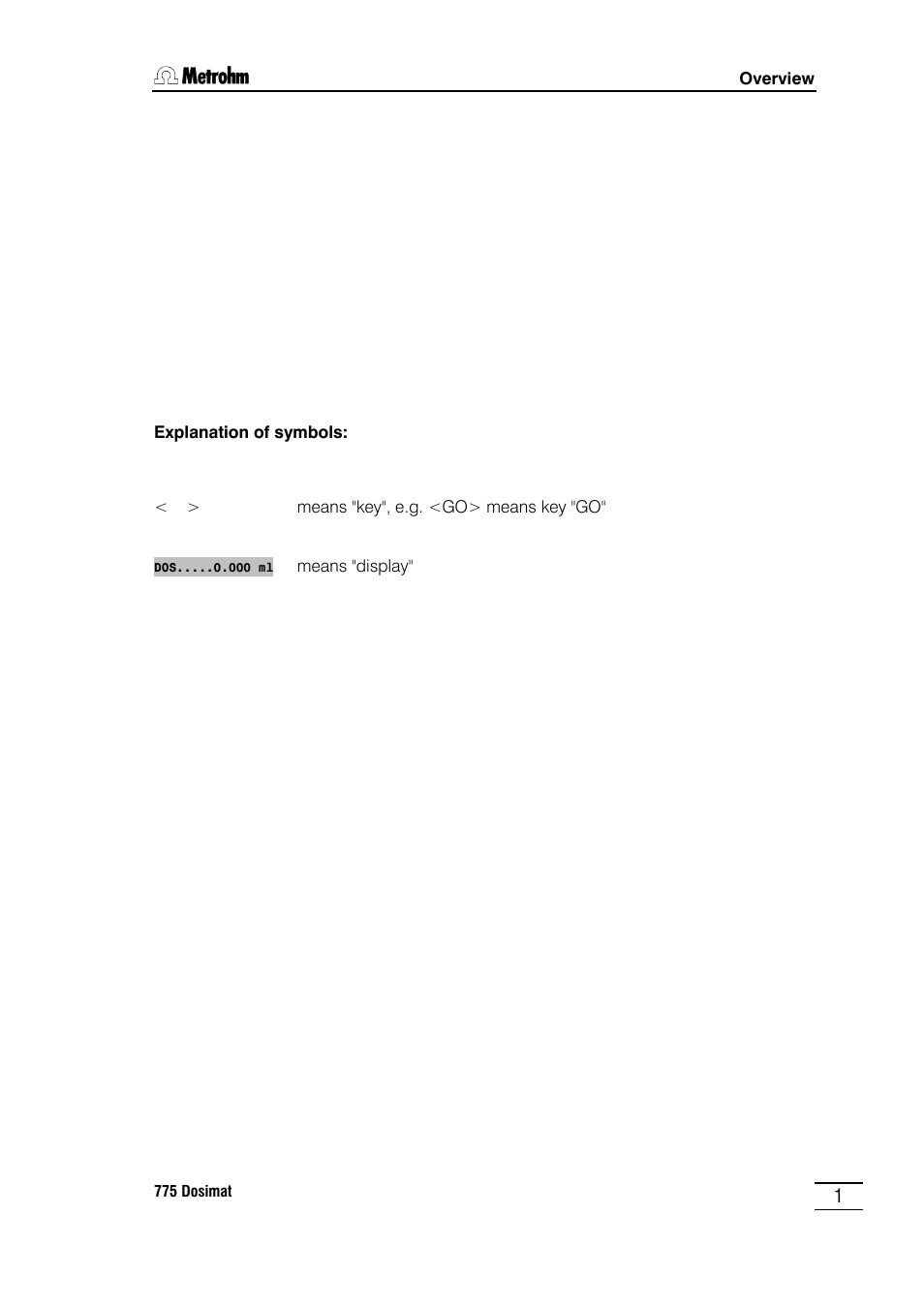 Metrohm 775 Dosimat User Manual | Page 5 / 20