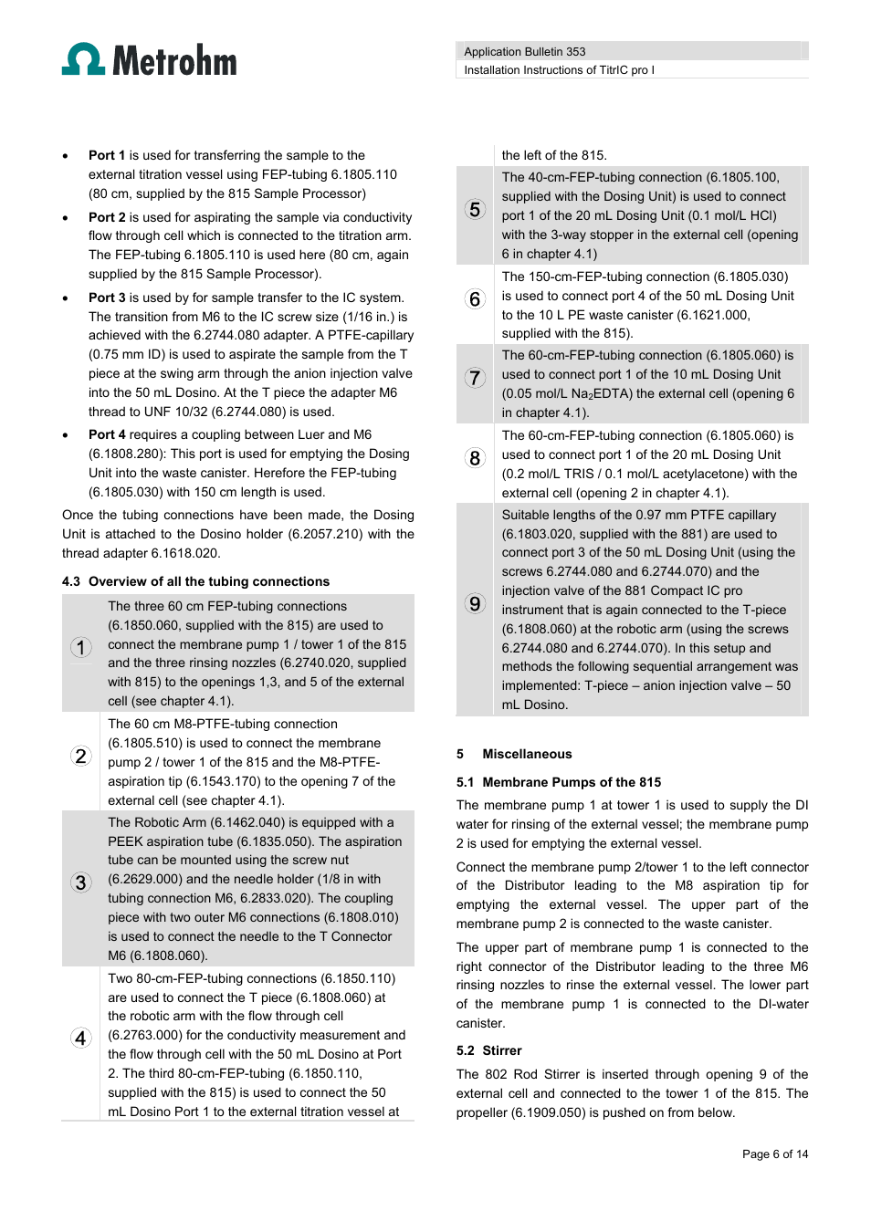 Metrohm TitrIC pro I User Manual | Page 6 / 14