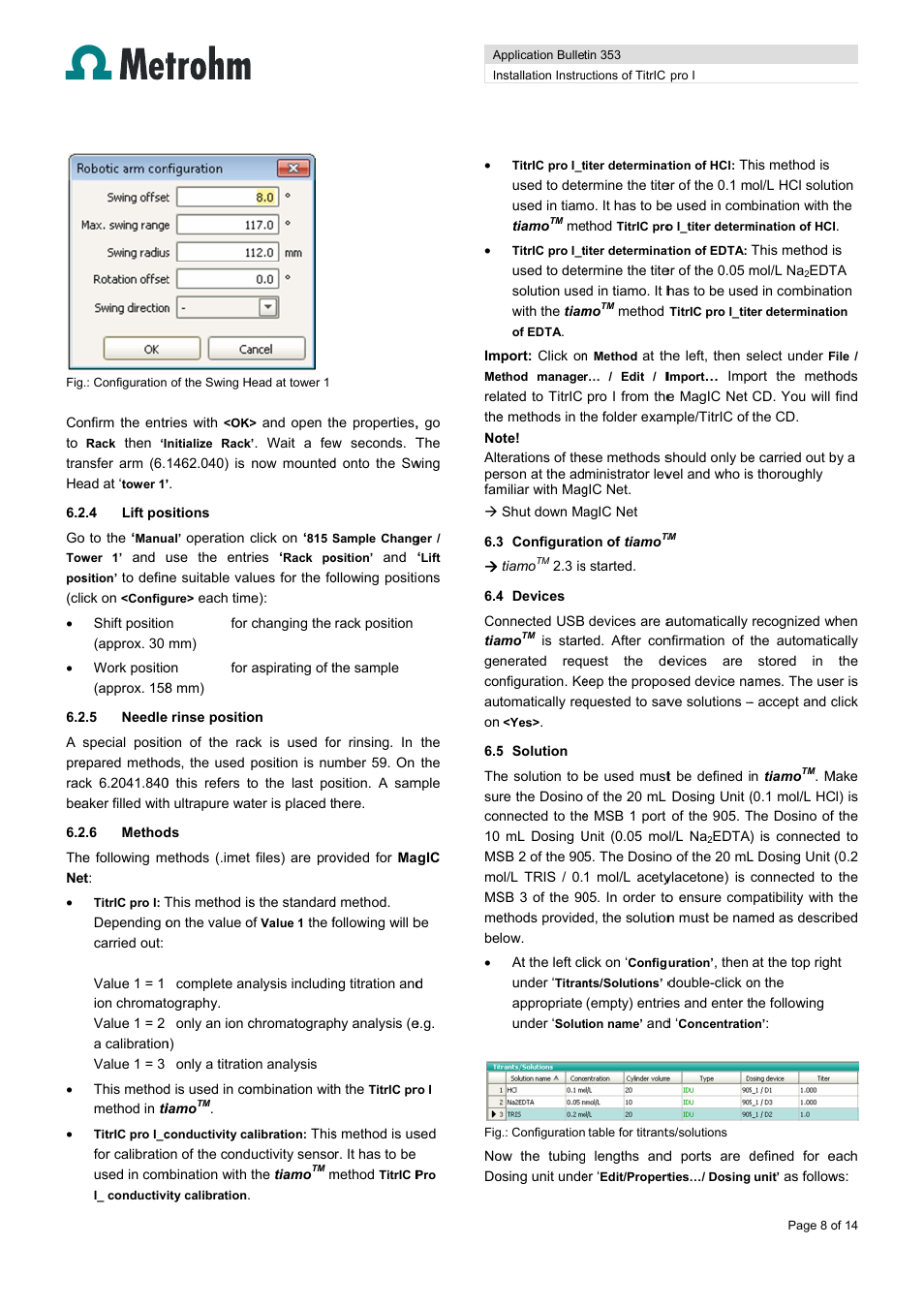 Metrohm TitrIC pro I User Manual | Page 8 / 14
