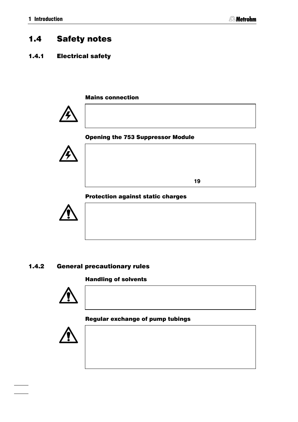 Metrohm 753 Suppressor Module User Manual | Page 9 / 47