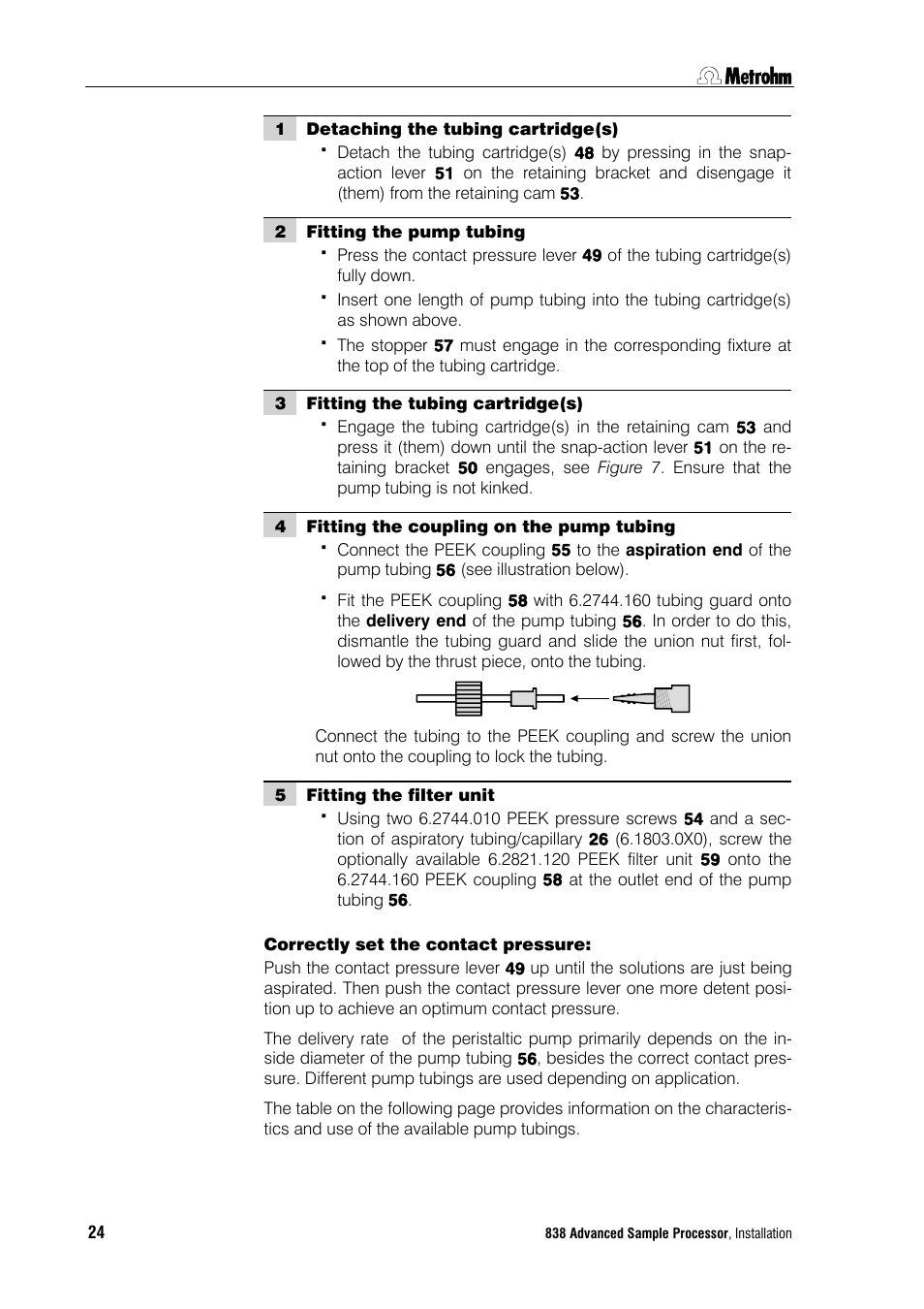 Metrohm 838 Advanced Sample Processor Installation Instructions User Manual | Page 30 / 109