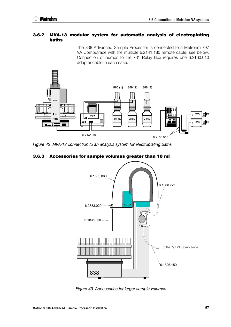 Metrohm 838 Advanced Sample Processor Installation Instructions User Manual | Page 63 / 109