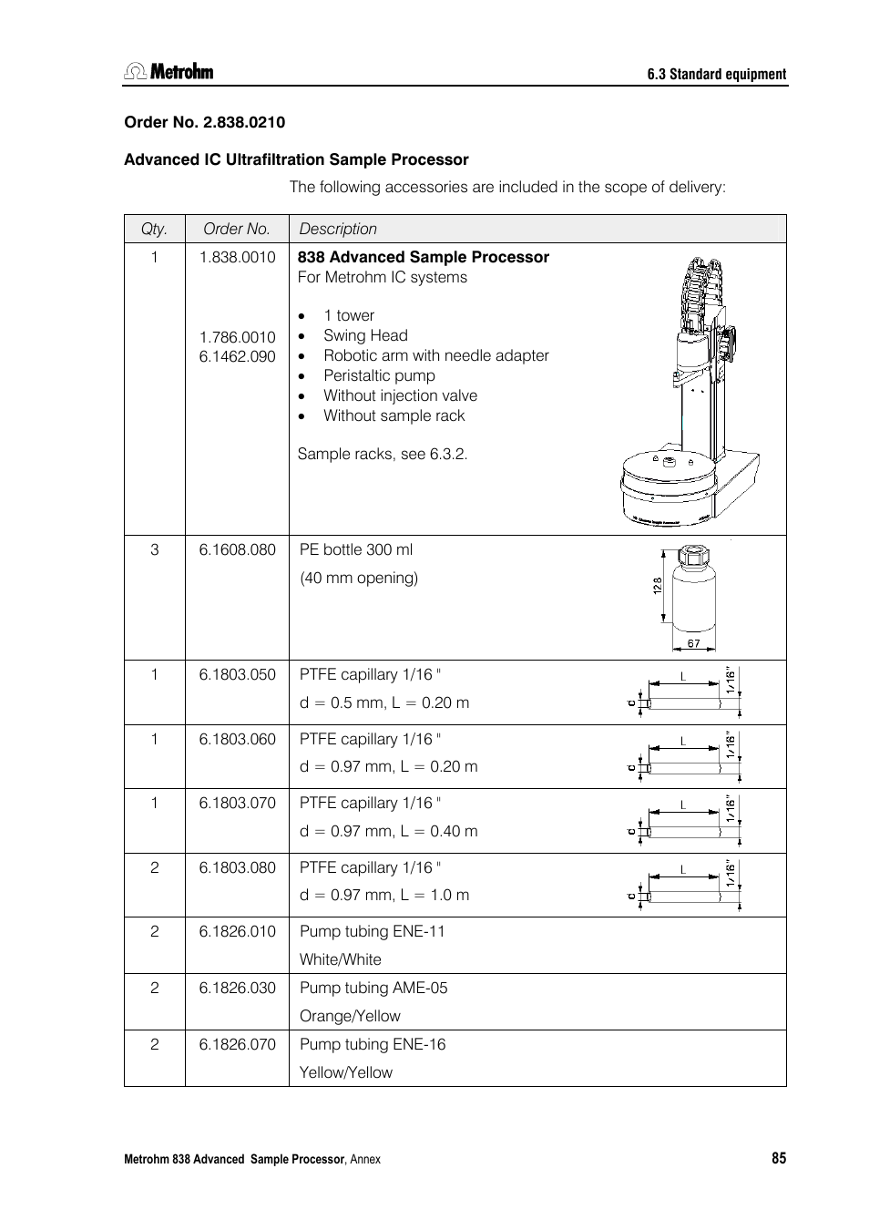 Metrohm 838 Advanced Sample Processor Installation Instructions User Manual | Page 91 / 109