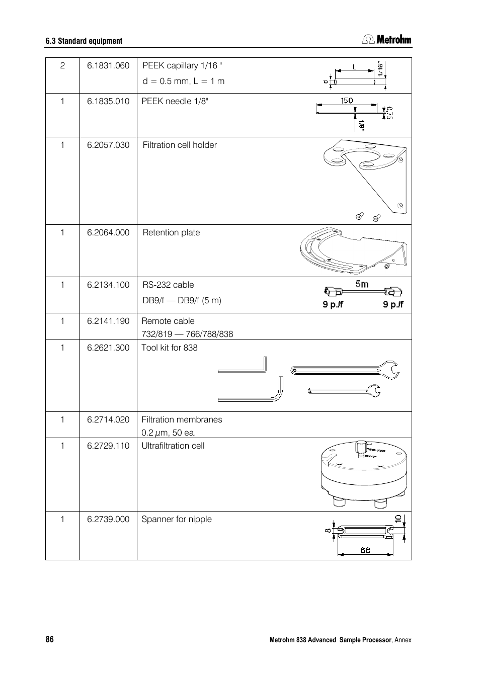 Metrohm 838 Advanced Sample Processor Installation Instructions User Manual | Page 92 / 109