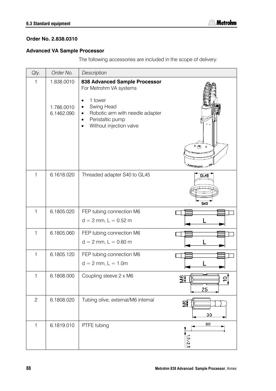 Metrohm 838 Advanced Sample Processor Installation Instructions User Manual | Page 94 / 109