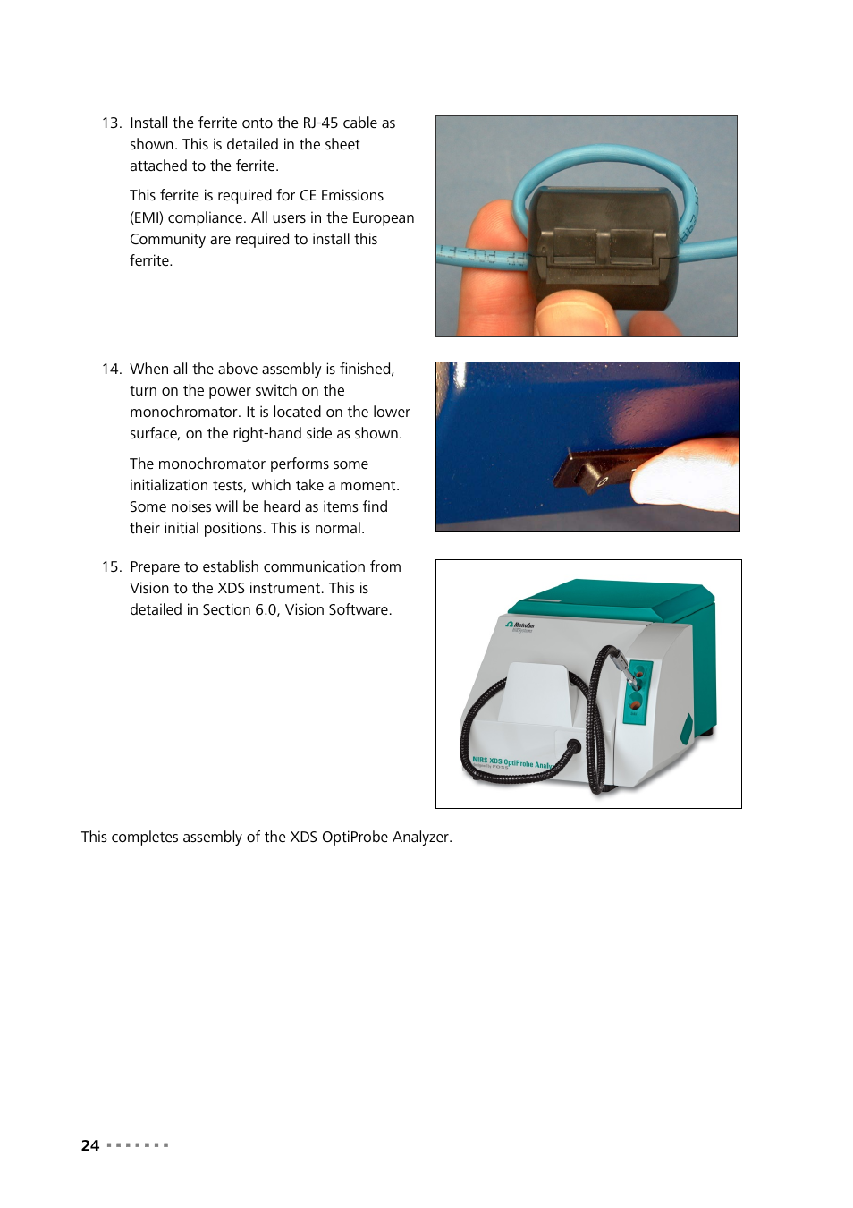 Metrohm NIRS XDS Interactance OptiProbe Analyzer User Manual | Page 26 / 95