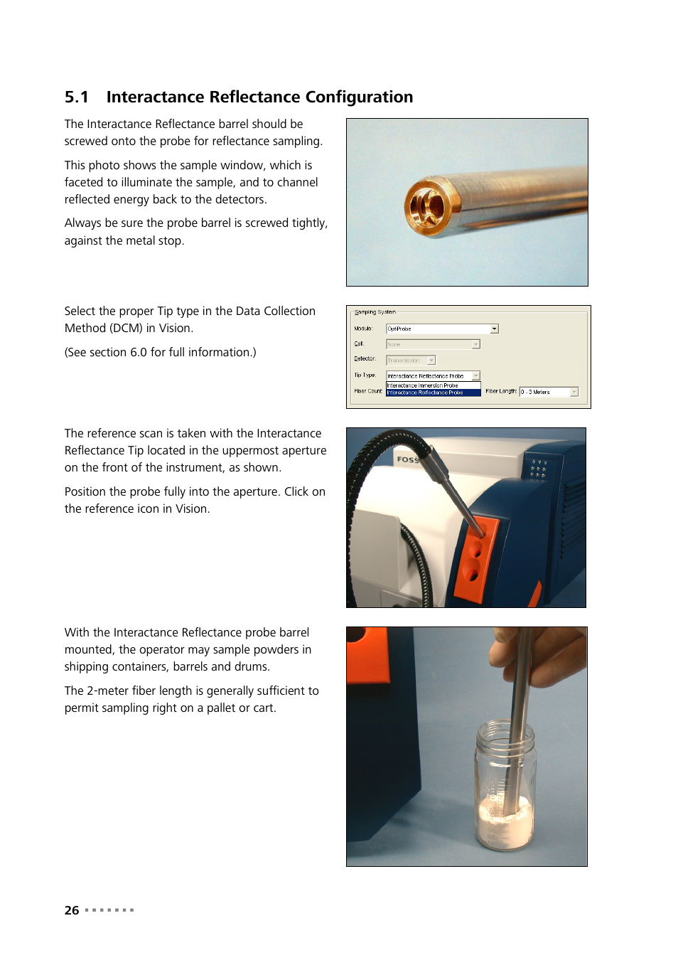 1 interactance reflectance configuration, Interactance reflectance configuration | Metrohm NIRS XDS Interactance OptiProbe Analyzer User Manual | Page 28 / 95