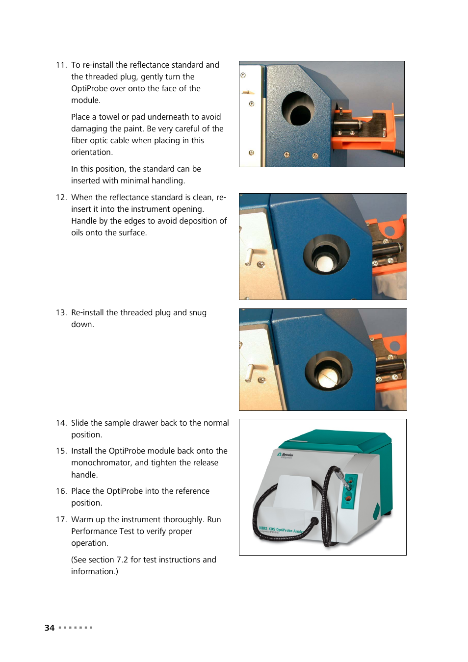 Metrohm NIRS XDS Interactance OptiProbe Analyzer User Manual | Page 36 / 95