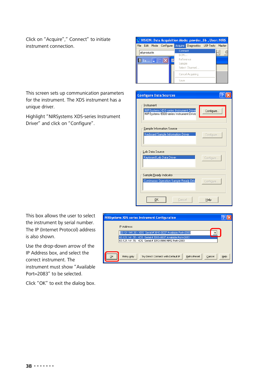 Metrohm NIRS XDS Interactance OptiProbe Analyzer User Manual | Page 40 / 95