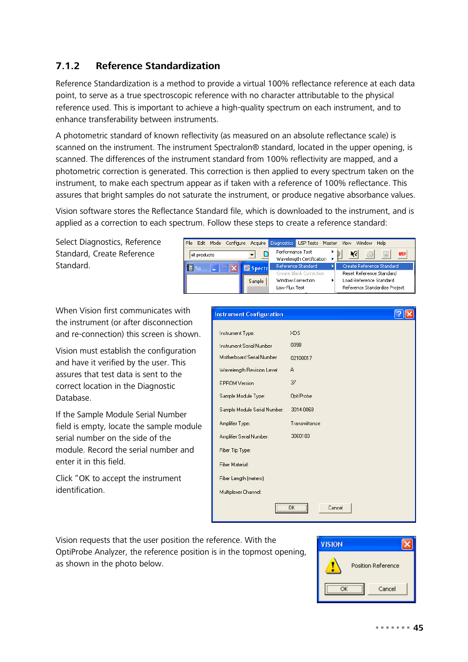 2 reference standardization, Reference standardization | Metrohm NIRS XDS Interactance OptiProbe Analyzer User Manual | Page 47 / 95