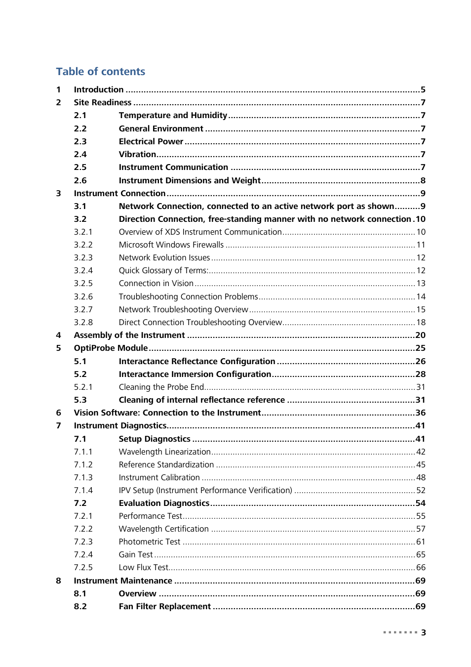 Metrohm NIRS XDS Interactance OptiProbe Analyzer User Manual | Page 5 / 95