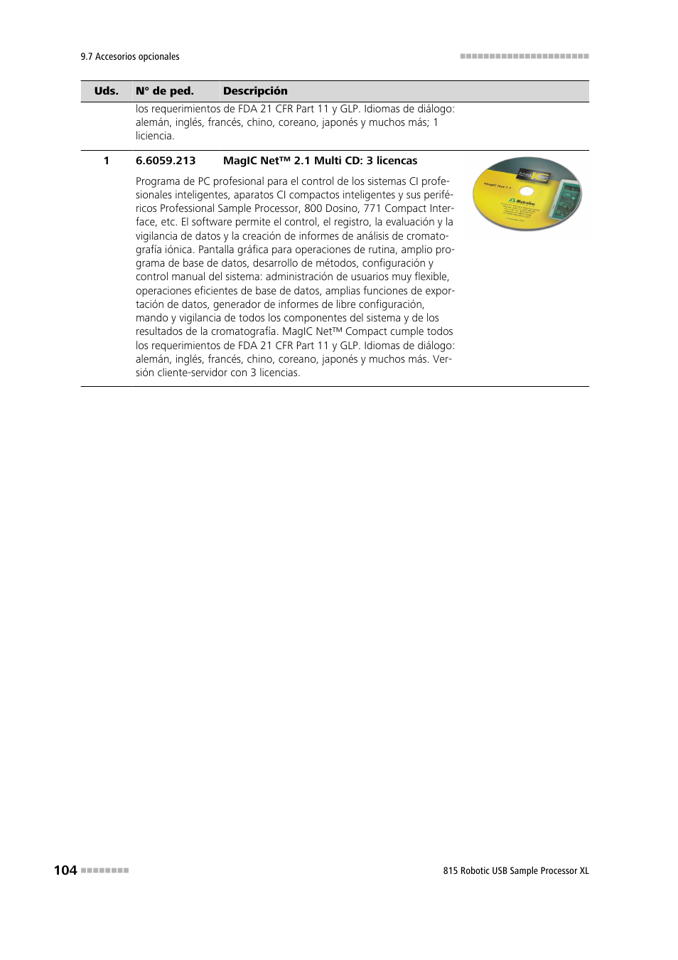 Metrohm 815 Robotic USB Sample Processor XL User Manual | Page 112 / 114