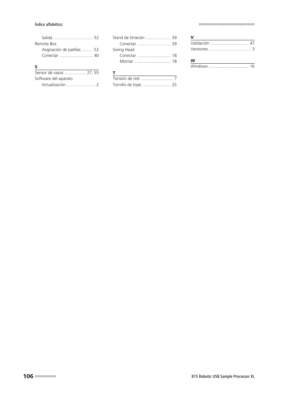Metrohm 815 Robotic USB Sample Processor XL User Manual | Page 114 / 114