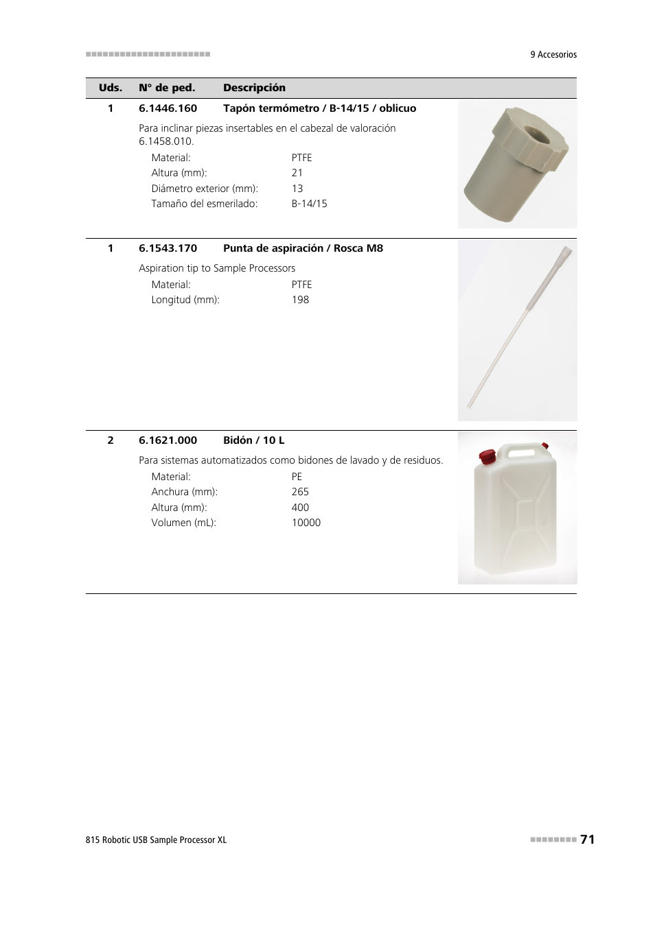 Metrohm 815 Robotic USB Sample Processor XL User Manual | Page 79 / 114